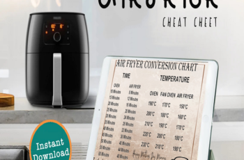 AIR FRYER COOKING CHART {FREE PRINTABLE}