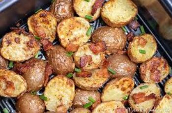 air fryer roasted bacon potatoes