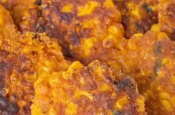 Cheesy Corn Fritters