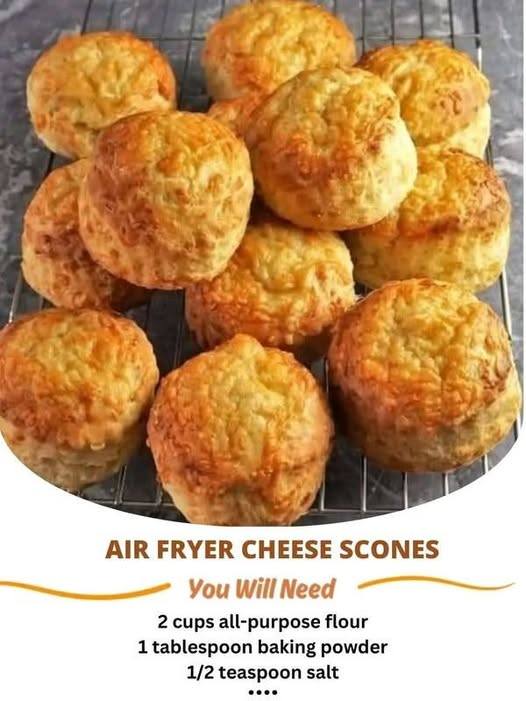 Air Fryer Cheese Scones