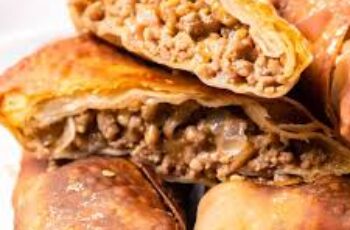 Air Fryer Cheeseburger Egg Rolls