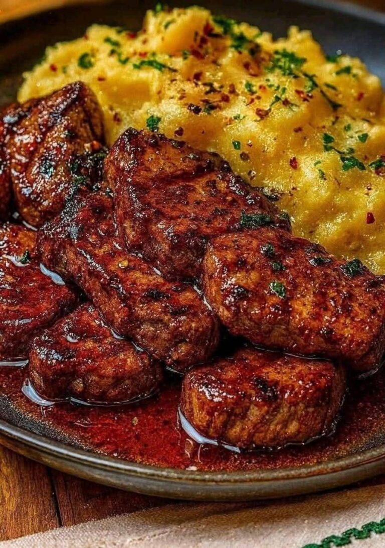 Creamy Garlic Butter Chicken & Linguine in Alfredo Sauce