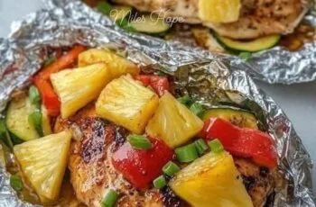 Teriyaki Chicken and Pineapple Foil Packets