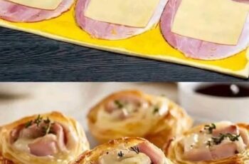 Ham and Cheese Puff Pastry Pinwheels
