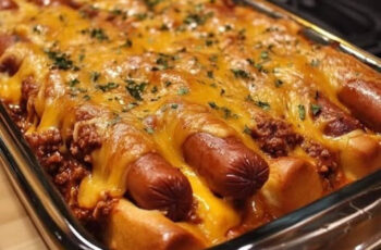 Chili Cheese Dog Casserole
