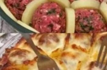 Potatoes with Meatballs And Cheese